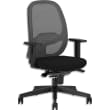 NOWY Fauteuil N synchrone FST assise tapissée tissu dossier résille acotoirs 1D inclus glissière d'assise photo du produit