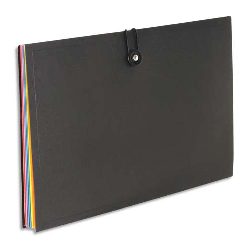 VIQUEL Trieur horizontal RAINBOW 8 compartiments en polypro 8/10, Noir intérieur multicolore photo du produit Principale L