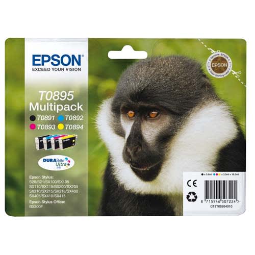 EPSON Multipack Jet d'Encre Singe (T0895) C13T08954010 photo du produit Principale L