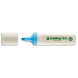 EDDING Surligneur ECOLINE-24 pointe biseautée a une largeur de trait de 2 à 5 mm. Couleur bleu photo du produit