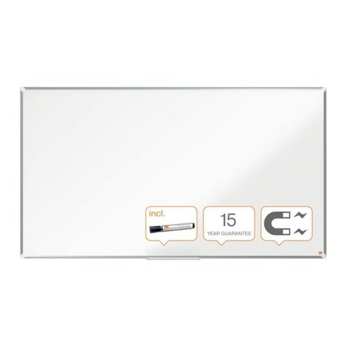 NOBO Tableau blanc en acier laqué Premium Plus magnétique 1880x1060 mm - Blanc - 1915374 photo du produit Secondaire 1 L