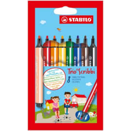 STABILO Etui carton de 8 feutres de coloriage Trio Scribbi photo du produit