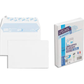 GPV Paquet de 50 enveloppes Blanches auto-adhésives 80 grammes format 114x162mm référence 515 photo du produit