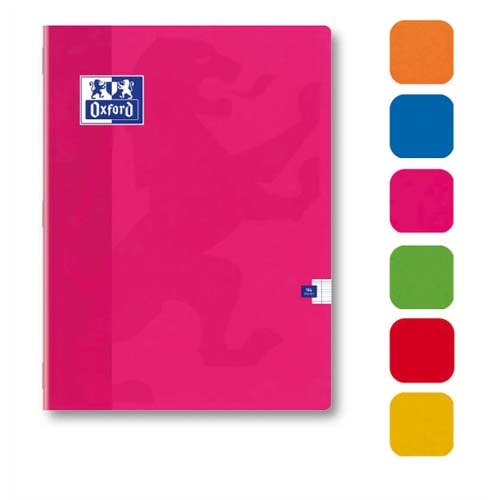 OXFORD Cahier Color Life piqûre 140 pages petits carreaux 5x5 24x32cm. Couverture carte photo du produit Principale L