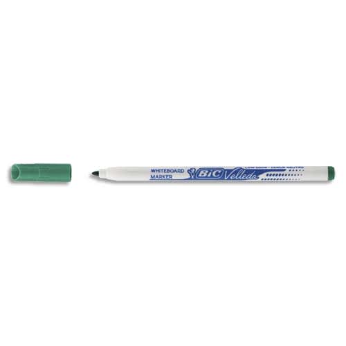 BIC Velleda 1721 Feutres pour Tableau Blanc Effaçables à Sec Pointe Conique Fine - Vert photo du produit