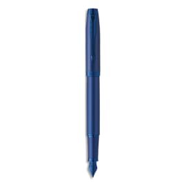 PARKER Plume IM Monochrome Bleu, Plume moyenne avec recharge d'encre bleue, Étui cadeau photo du produit