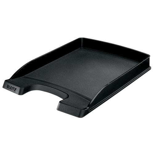 LEITZ Corbeille courrier Plus Slim. Petite capacité. Dim (lxhxp) : 25,5x3,5x35,7 cm. Coloris noir. photo du produit Principale L