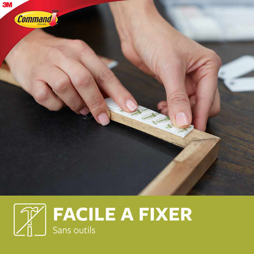 COMMAND Blister de 8 Languettes de fixation Command™ pour tableau