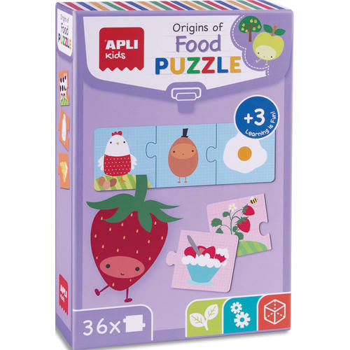 APLI KIDS Puzzle 36 pièces sur le thème des origines des aliments photo du produit Principale L