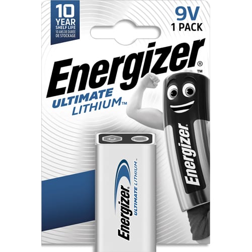 ENERGIZER Pile Ultimate Lithium 9V 6LR61, pack de 1 pile ≡ CALIPAGE