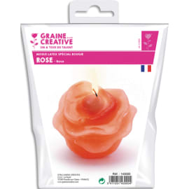 GRAINE CREATIVE Moule en latex 4 cm forme de rose pour fabriquer des bougies photo du produit