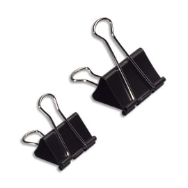 WONDAY Bo&icirc;te de 12 pinces double clip largeur 25mm capacit&eacute; 8mm photo du produit