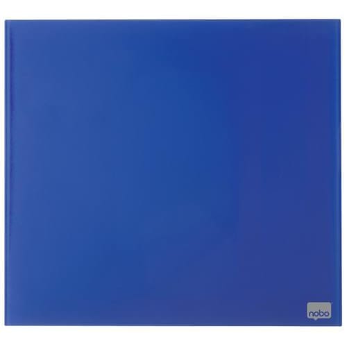 NOBO Tableau mémo magnétique en verre 300 x 300 mm - bleu - NOBO 1903952 photo du produit Principale L