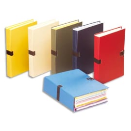 PERGAMY Chemise extensible recouverte de papier toil&eacute; Bleu clair photo du produit