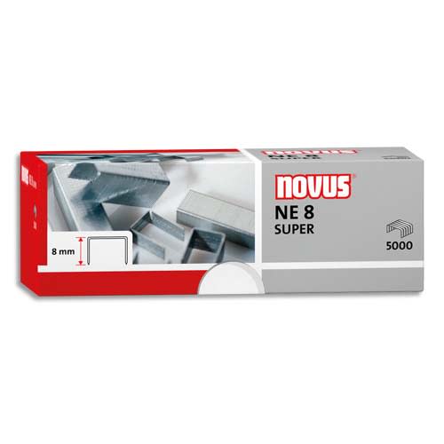 NOVUS Boîte de 5000 agrafes NE8 pour agrafeuse électrique NOVUS B100EL photo du produit Principale L