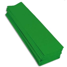 CLAIREFONTAINE Paquet de 10 feuilles Crépon M40 2x0,50m Vert pré photo du produit