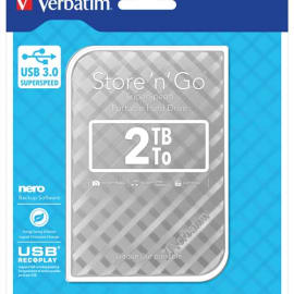 VERBATIM Disque dur 2,5 USB 3.0 Store’N’Go Style 1To Noir 53194 + redevance