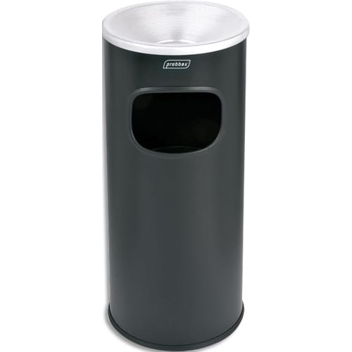 PROBBAX Borne cendrier ronde ECO 30L NOIR photo du produit Principale L