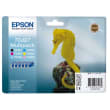 EPSON Multipack Cartouches Jet d'Encre QuickDry N/C/Cc/M/Mc/J ''Hippocampe'' (T0487) - C13T04874010 photo du produit