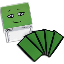 COLOP Boîte de 5 encriers vert smooth pour tampon Nio School photo du produit