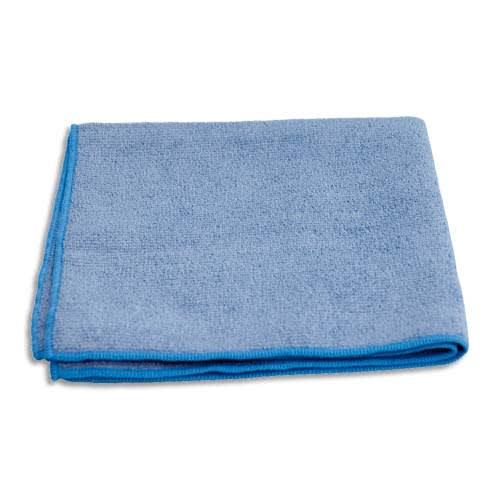 Paquet de 10 chiffons microfibre tout usage - Dimensions : 40 x 40 cm  coloris Bleu