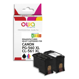 OWA Pack de 2 cartouches compatibles jet d'encre CANON PG-560/561 XL K10606OW photo du produit