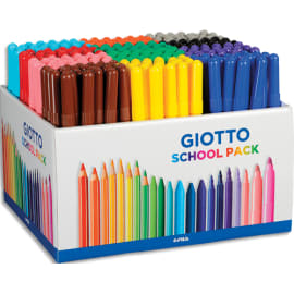 GIOTTO Turbo Color Schoolpack de 288 feutres pointe moyenne de couleurs assorties photo du produit