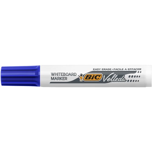 BIC Velleda 1791 Feutres pour Tableau Blanc Effaçables à Sec Pointe Large Biseautée - Bleu photo du produit Secondaire 2 L