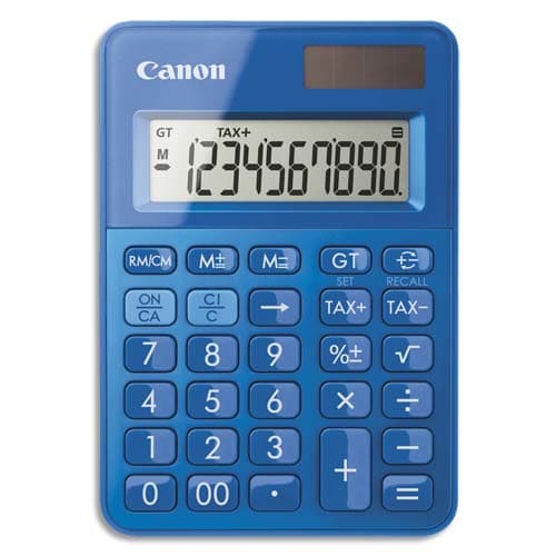 CANON Calculatrice de poche LS-100K MBL Bleue 0289C001AA photo du produit Principale L