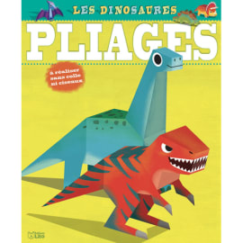 LITO DIFFUSION 7 pliages de dinosaures à réaliser facilement en détachant les formes prédécoupées. photo du produit