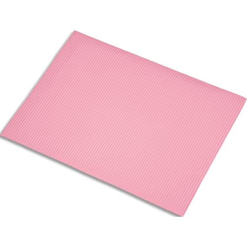 FABRIANO Lot de 5 feuilles de carton ondulé 328g, dimensions 50 x 70 cm, coloris rose photo du produit Principale L