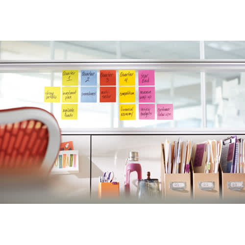 POST-IT Lot de 6 bloc-notes Super Sticky - Couleurs Rio - 76 x 127