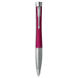 PARKER Bille à rotation PARKER Urban Twist magenta avec finitions chrome. Pointe moyenne. Encre bleue photo du produit