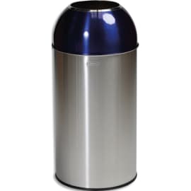 PROBBAX Collecteur ''dôme'' 40L - Inox Satiné/Bleu photo du produit