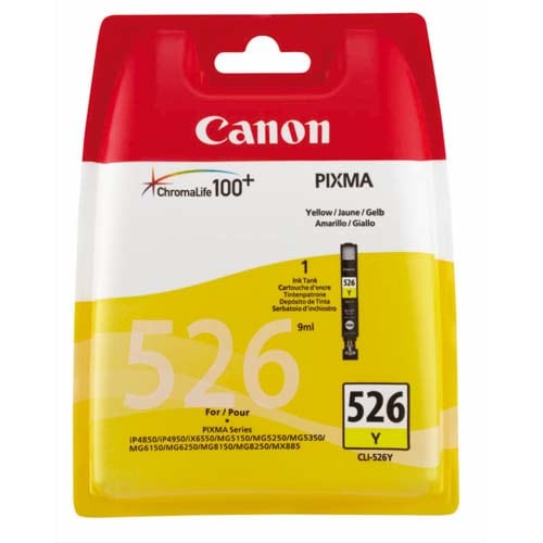 CANON Cartouche Jet d'encre Jaune CLI526Y 4543B001AA photo du produit Principale L