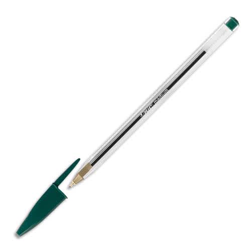 BIC Cristal Original Stylos-Bille Pointe Moyenne (1,0 mm) - Vert photo du produit