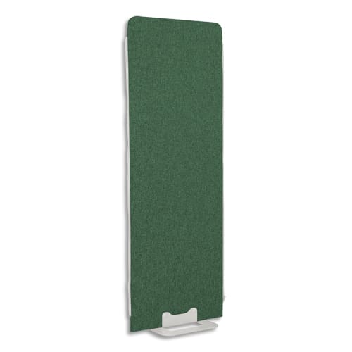 GAUTIER OFFICE Cloison Haut L60cm X-SPACE en textile vert. Socle acier 6 mm. Fermeture zippée photo du produit Principale L