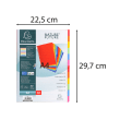 EXACOMPTA Jeu d'intercalaires 12 positions en carte lustrée 5/10e format A4 400g photo du produit Secondaire 3 S