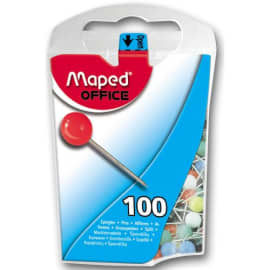 MAPED Boîte de 100 aiguilles de marquage avec bout rond 5mm. Couleurs assroties photo du produit