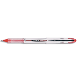 UNI-BALL Stylo roller pointe métal moyenne encre liquide Rouge UB200R photo du produit