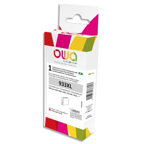 OWA Cartouche compatible Jet d'encre remanufacturé HP 933XL Magenta K20427OW photo du produit Principale L