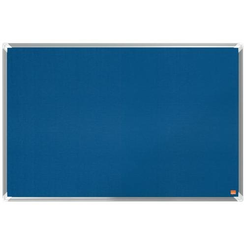 NOBO Tableau d'affichage en feutre Premium Plus - 1200 x 1200 mm - bleu - 1915190 photo du produit