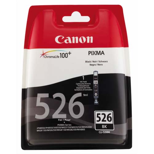 CANON Cartouche Jet d'encre Noir CLI526BK 4540B001AA photo du produit Principale L