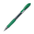 PILOT Stylo bille pointe moyenne rétractable encre gel Verte corps plastique avec grip caoutchouc G2 photo du produit