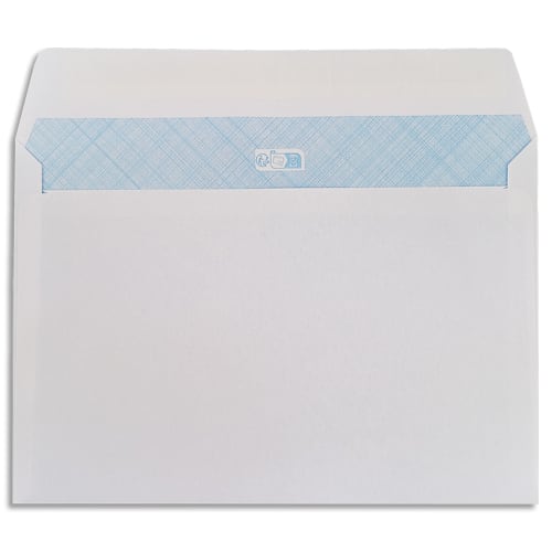 PERGAMY Boîte de 500 enveloppes Blanches sans fenêtre 80g C5 162x229 mm auto-adhésives photo du produit Principale L