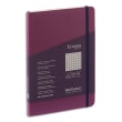 FABRIANO Carnet ECOQUA PLUS A5 couverture souple 80 pages quadrillées. Coloris lie de vin photo du produit