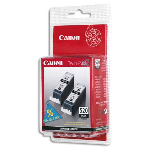 CANON Twin Pack Jet d'encre Noir PGI520BK 2932B012 photo du produit Principale L