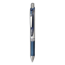 PENTEL Stylo à bille energel rétractable 0,7 mm. Encre à pigment infalsifiable Bleu marine. photo du produit