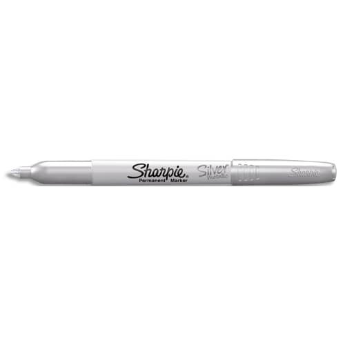 SHARPIE Marqueur permanent SHARPIE FINE. Pointe fine. Colors métallique : argent. photo du produit Principale L