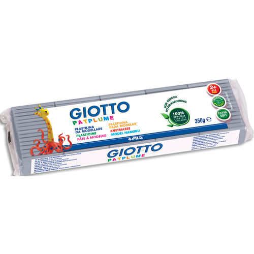 GIOTTO Pâte à modeler Patplume 350 g / Argent photo du produit Principale L